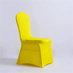 כיסוי צהוב אלסטי לכיסא
